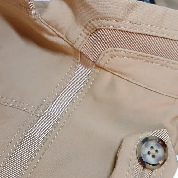 WHITE HOUSE BLACK MARKET Golden Tan Jacket with Satin & Button Details - Picture 8 of 11